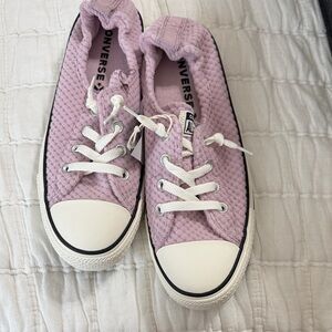 Converse Pink Low Top Sneakers with White Accents